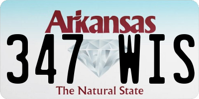 AR license plate 347WIS
