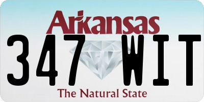 AR license plate 347WIT