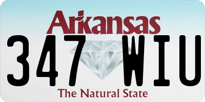 AR license plate 347WIU
