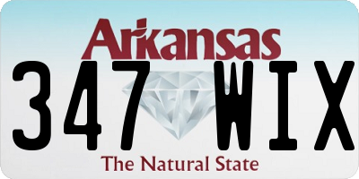 AR license plate 347WIX