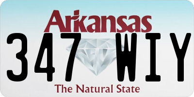 AR license plate 347WIY