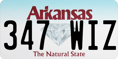 AR license plate 347WIZ