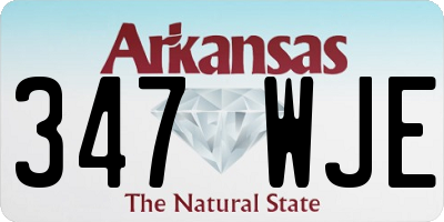 AR license plate 347WJE
