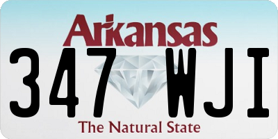 AR license plate 347WJI