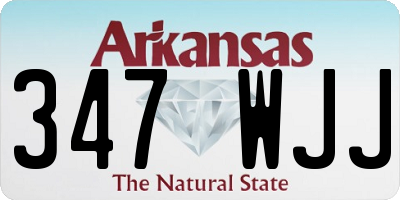 AR license plate 347WJJ