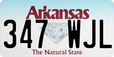 AR license plate 347WJL
