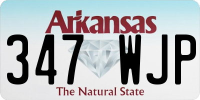 AR license plate 347WJP