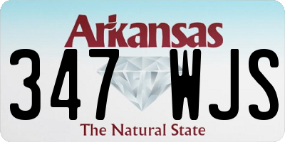 AR license plate 347WJS