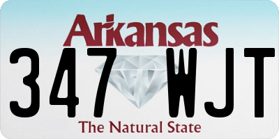 AR license plate 347WJT