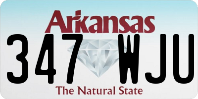 AR license plate 347WJU