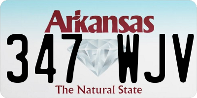 AR license plate 347WJV