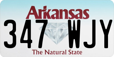 AR license plate 347WJY
