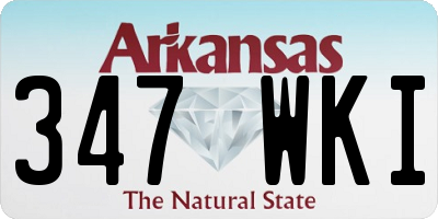 AR license plate 347WKI