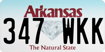 AR license plate 347WKK