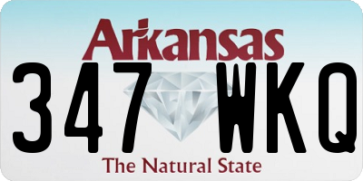 AR license plate 347WKQ