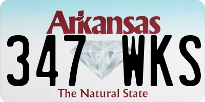 AR license plate 347WKS