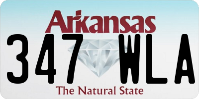 AR license plate 347WLA