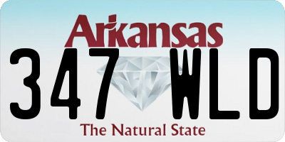 AR license plate 347WLD