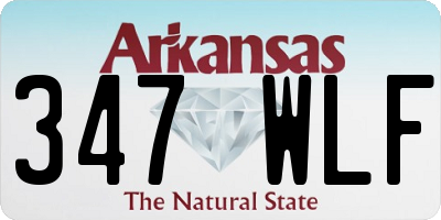 AR license plate 347WLF