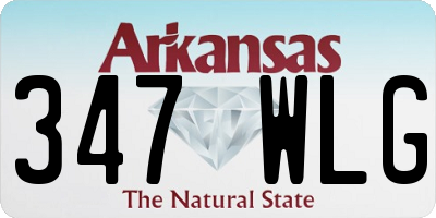 AR license plate 347WLG