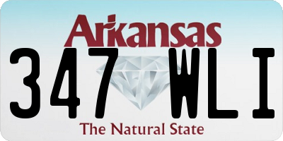 AR license plate 347WLI