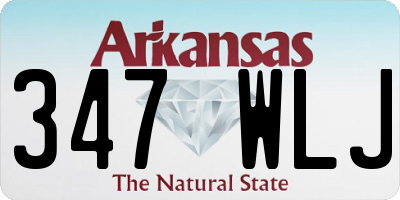 AR license plate 347WLJ