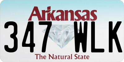 AR license plate 347WLK