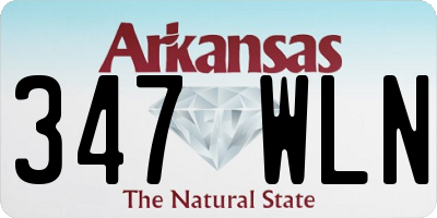 AR license plate 347WLN