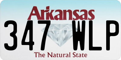 AR license plate 347WLP