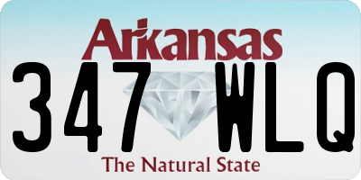 AR license plate 347WLQ