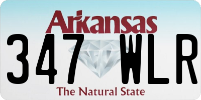 AR license plate 347WLR