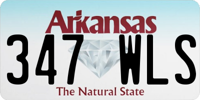 AR license plate 347WLS
