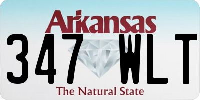 AR license plate 347WLT