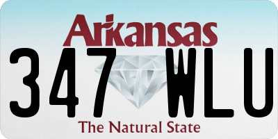 AR license plate 347WLU