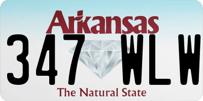 AR license plate 347WLW