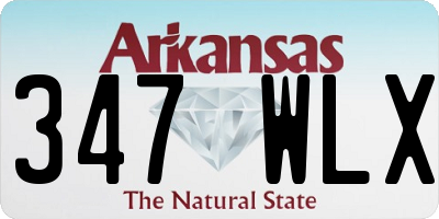 AR license plate 347WLX
