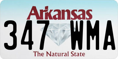 AR license plate 347WMA