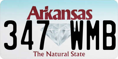 AR license plate 347WMB