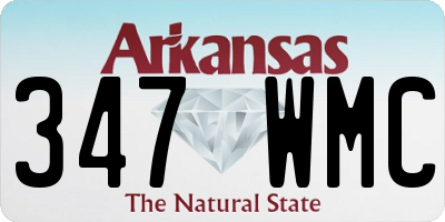 AR license plate 347WMC