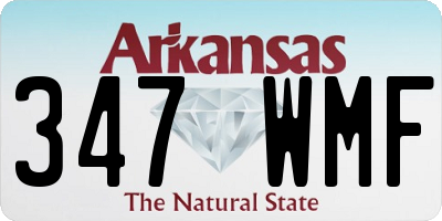 AR license plate 347WMF