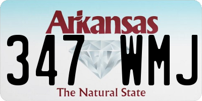 AR license plate 347WMJ