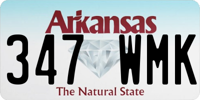 AR license plate 347WMK