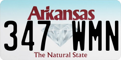 AR license plate 347WMN