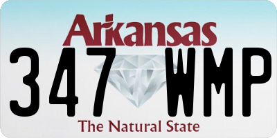 AR license plate 347WMP