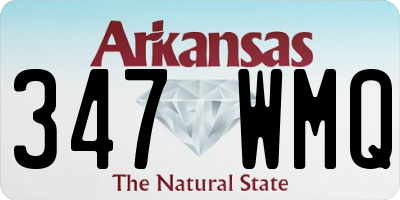 AR license plate 347WMQ