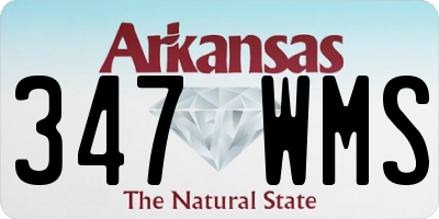 AR license plate 347WMS