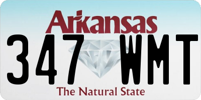 AR license plate 347WMT