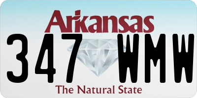 AR license plate 347WMW