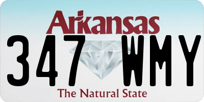 AR license plate 347WMY