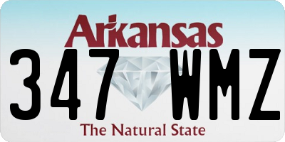AR license plate 347WMZ